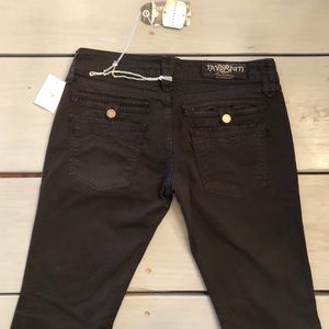 Taverniti So Janis Tape 16 Black denim jeans NWT
